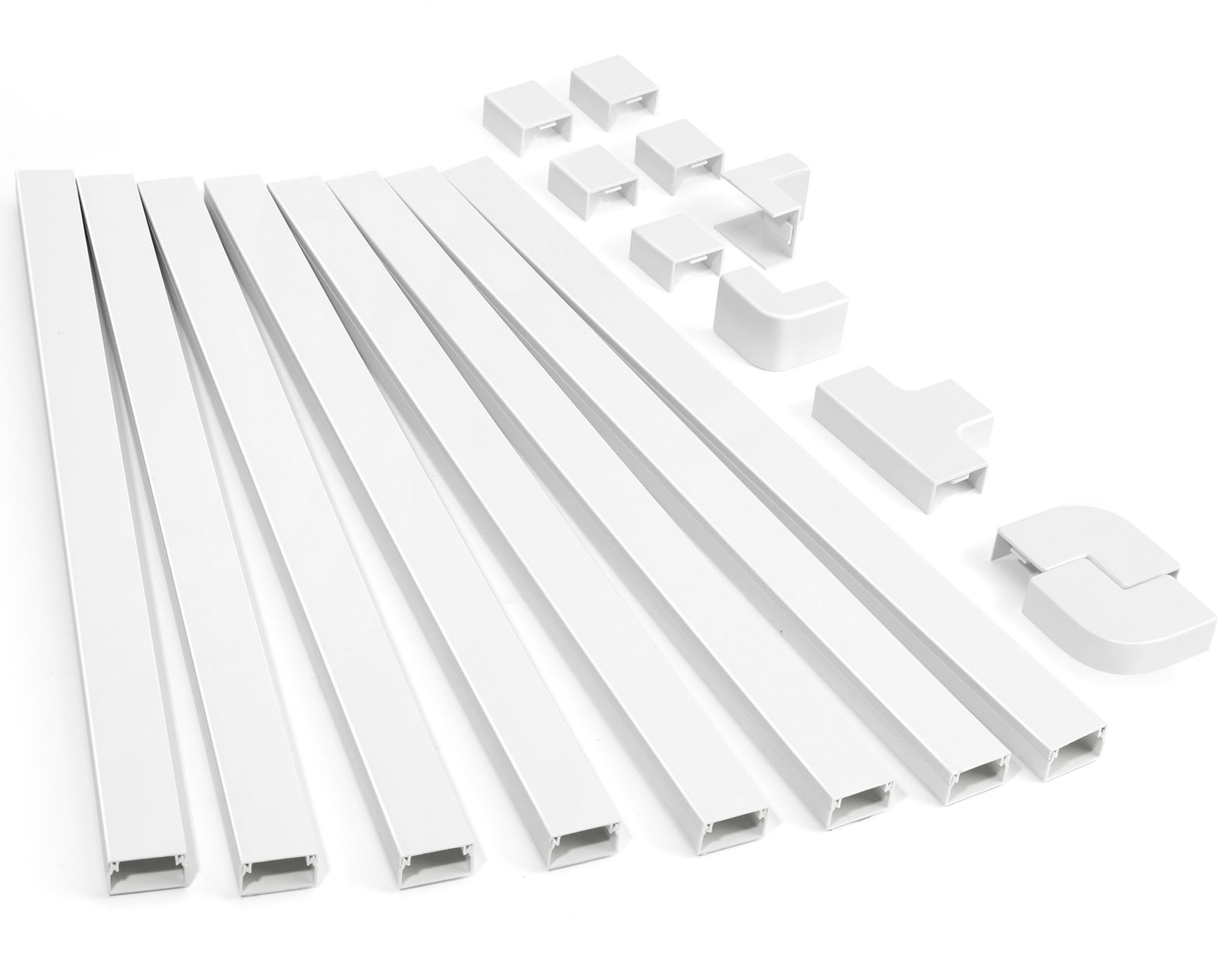 126in Cord Hider Kit, ZhiYo Cord Cover for Wall Mounted TV, Paintable Wire Cover
