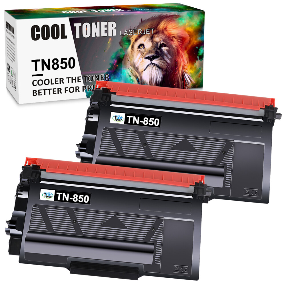 2 Pack HY Toner Cartridge for Brother TN850 TN820 TN-850 MFC-L6700DW HL-L6200DW