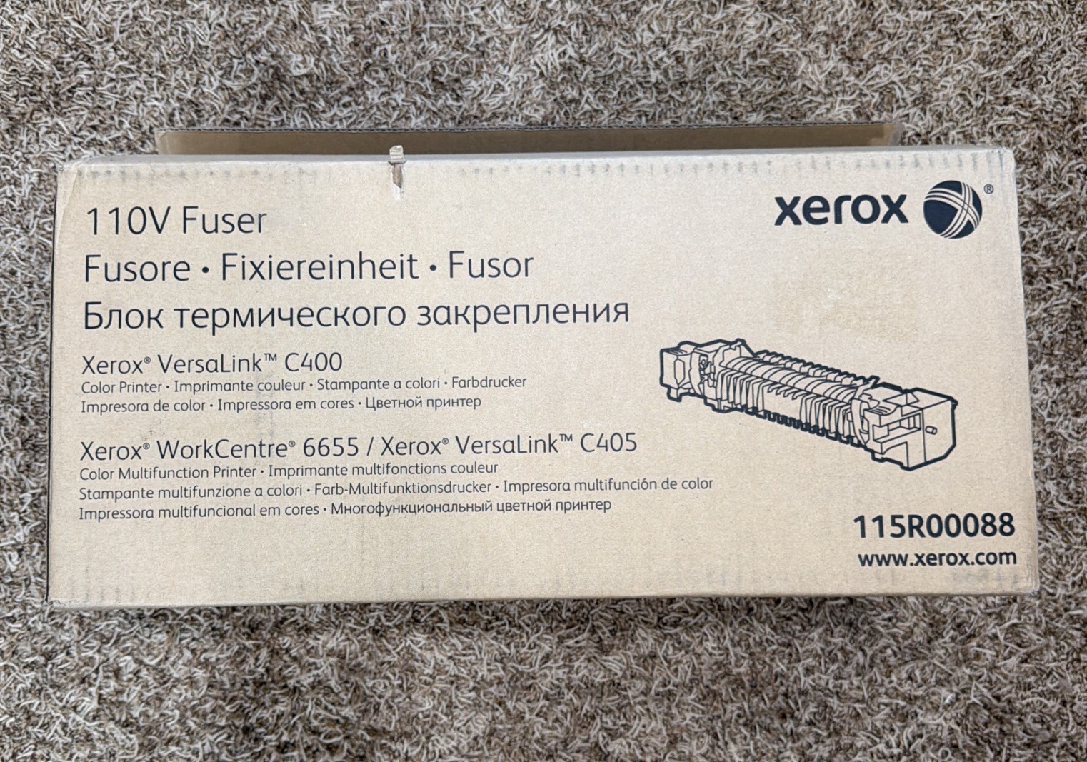 NEW Xerox 115R00088 110V Fuser For Versalink C400/ 405 / Workcentre 6655 OEM
