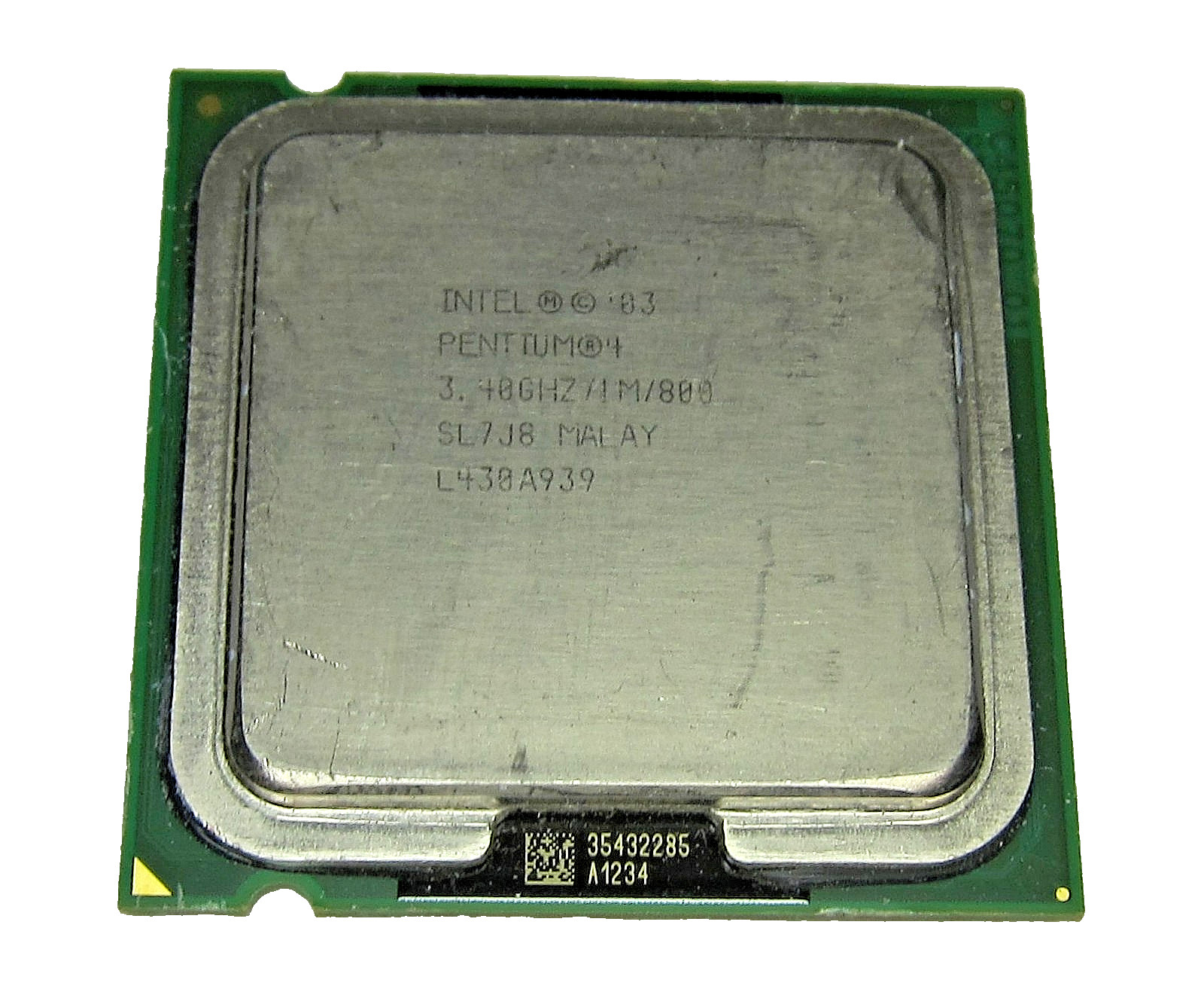 Genuine Intel Pentium 4 SL7J8 3.40GHz CPU Processor