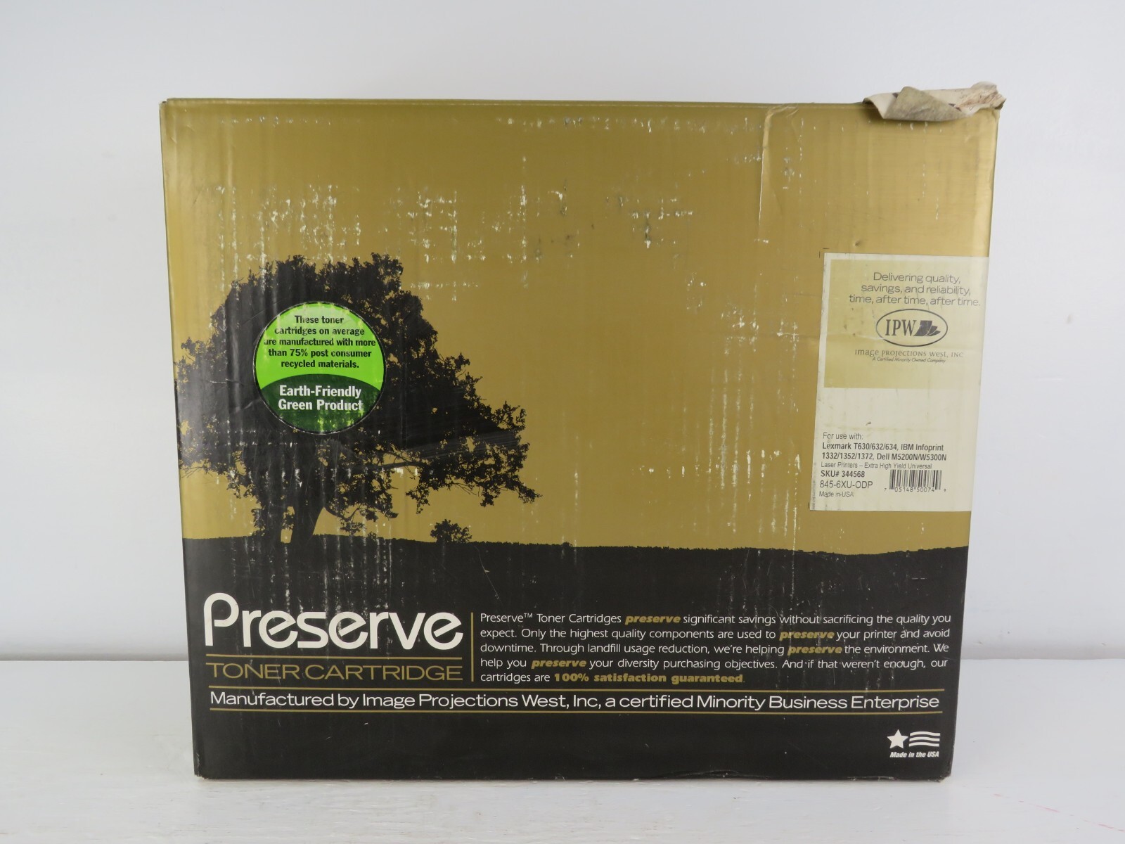 IPW Preserve Black Toner Cartridge Replacement For Lexmark 12A7365, 12A7465 T630