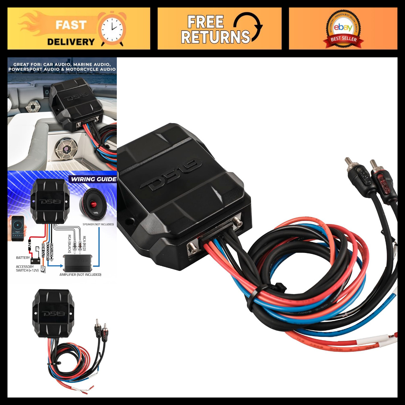 Universal Wireless Bluetooth 5.3 Audio Receiver, Long Range 130ft, Water Resista