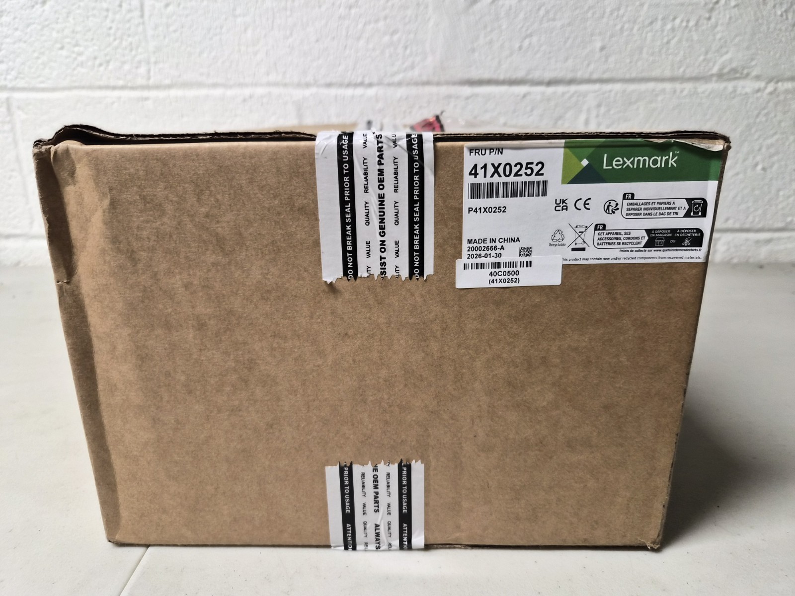 Genuine Lexmark 41X0252 Fuser Unit CS720 CS725 CX725 XC4150-NEW/OPEN BOX