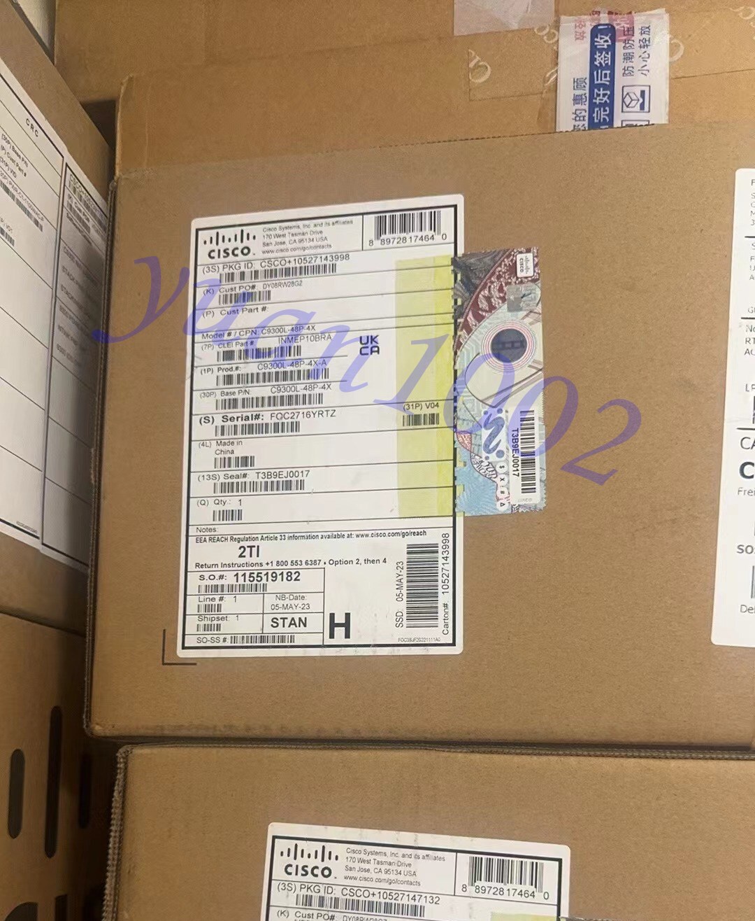 1PCS NEW CISCO C9300L-48P-4X-A Network switch Fast FedEx or DHL