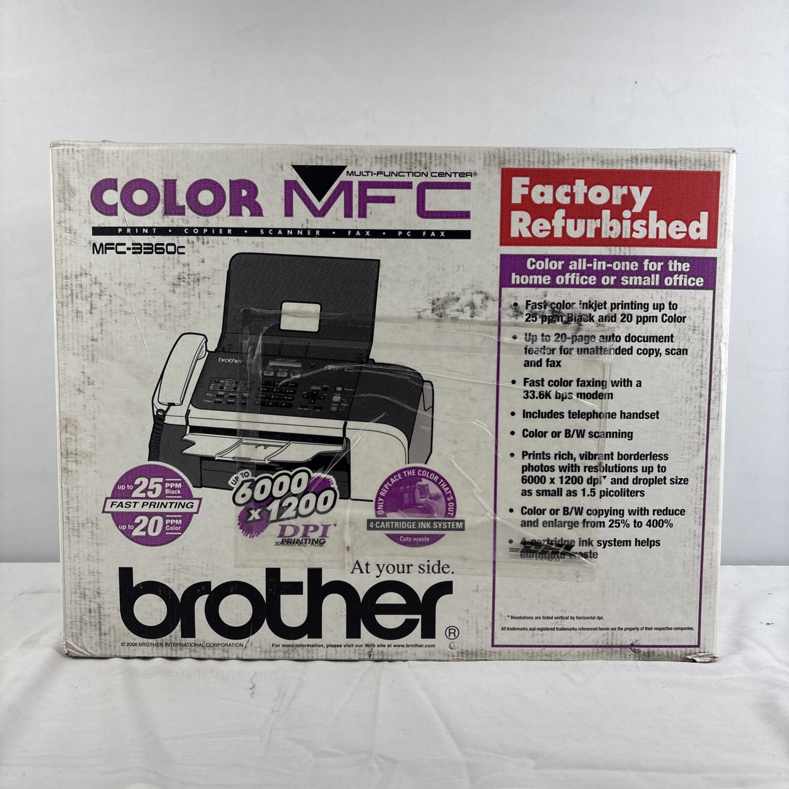 Brother MFC-3360c Printer Copier Scanner PC Fax New In Box
