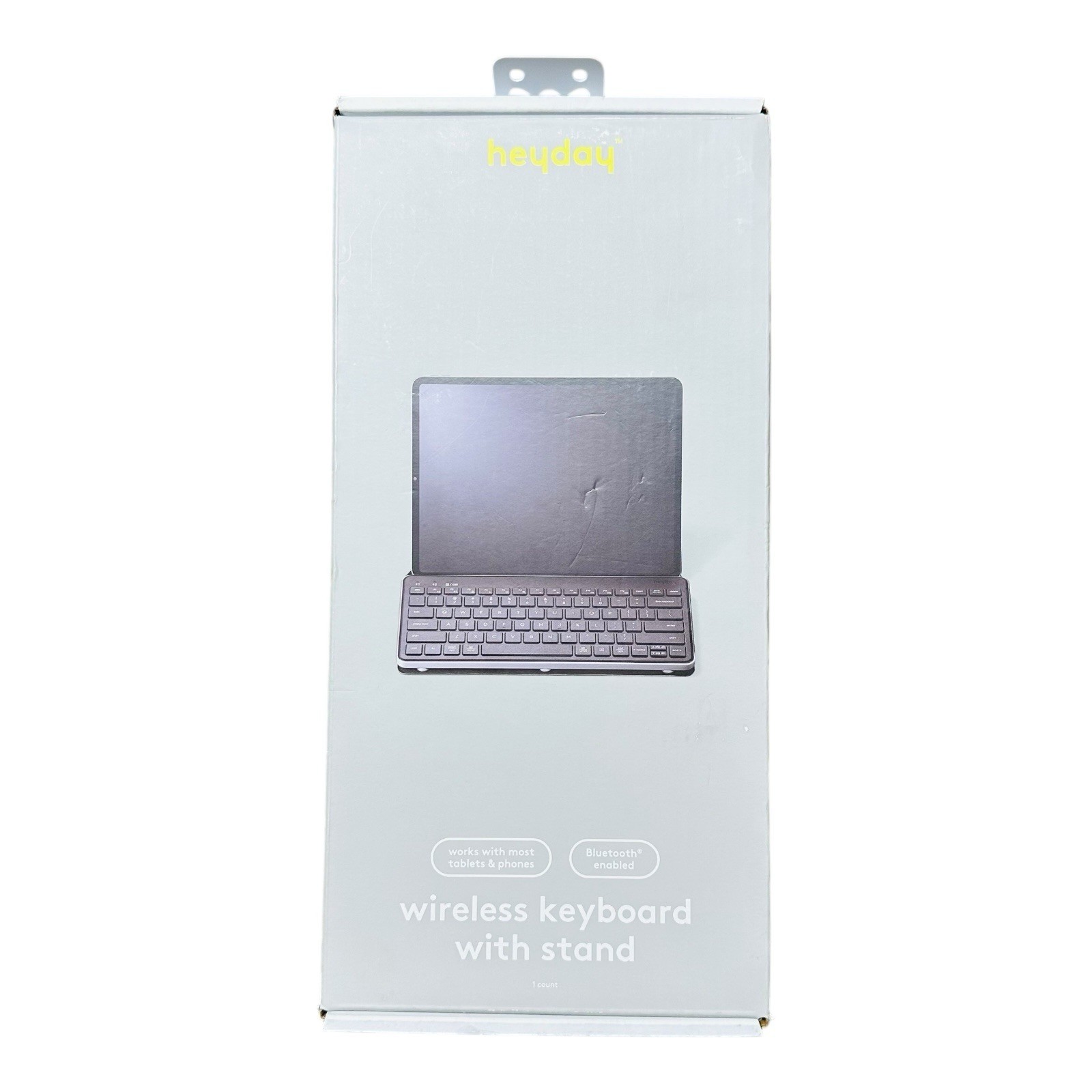 Heyday Wireless Keyboard with Stand for iPads & Tablets Black & Gray Sealed Box