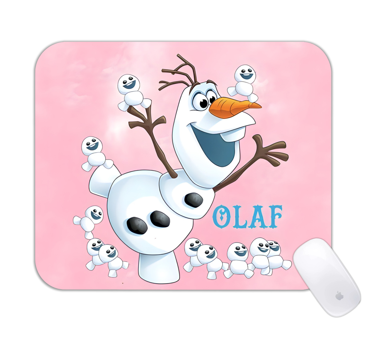 Happy Snowman Olaf Frozen Desk Mat Colorful Kids Gaming Pad