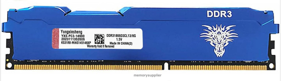 DDR31866D3CL13/8G YONGXINSHENG 8GB PC3-14900 DDR3-1866MHz non-ECC Memory
