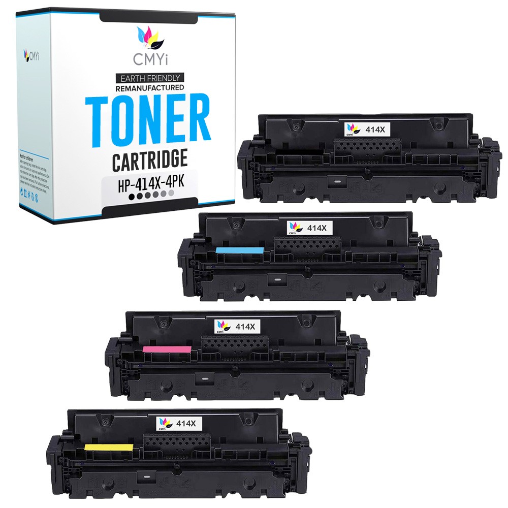 CMYi 4PK Replacement 414X Toner Combo Pack for HP Color LaserJet Pro MFP M479fdn