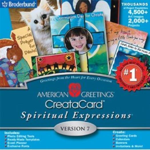 American Greetings Spiritual Expressions 7 PC CD print religious greeting cards