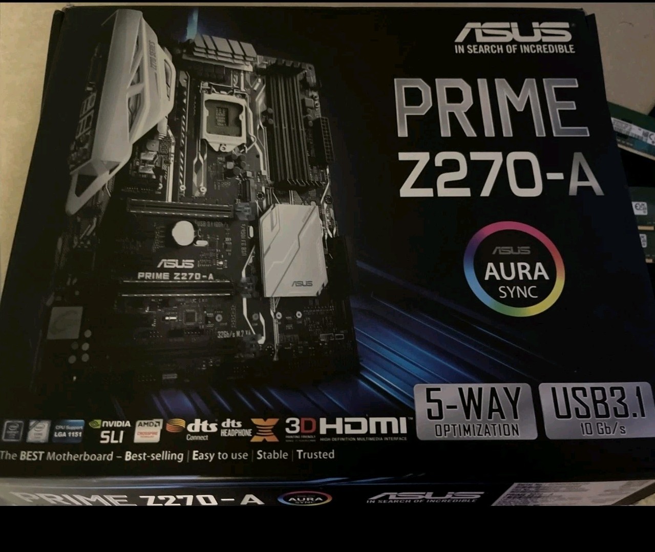 ASUS PRIME Z270-A LGA 1151 DDR4 ATX, Intel Motherboard Brand New