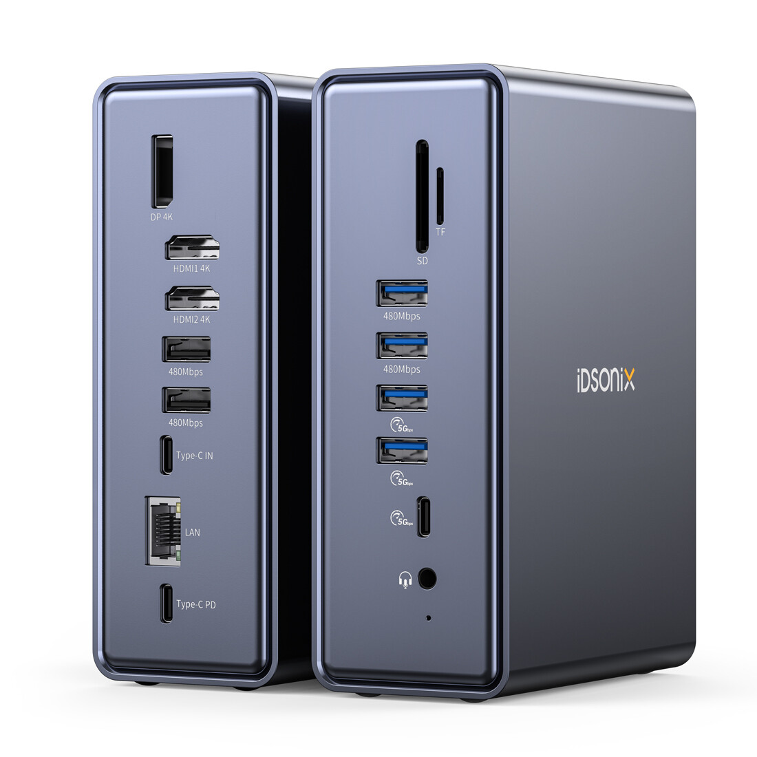 iDsonix USB C Displaylink Docking Station 15 in 1 Triple Display For Mac Window