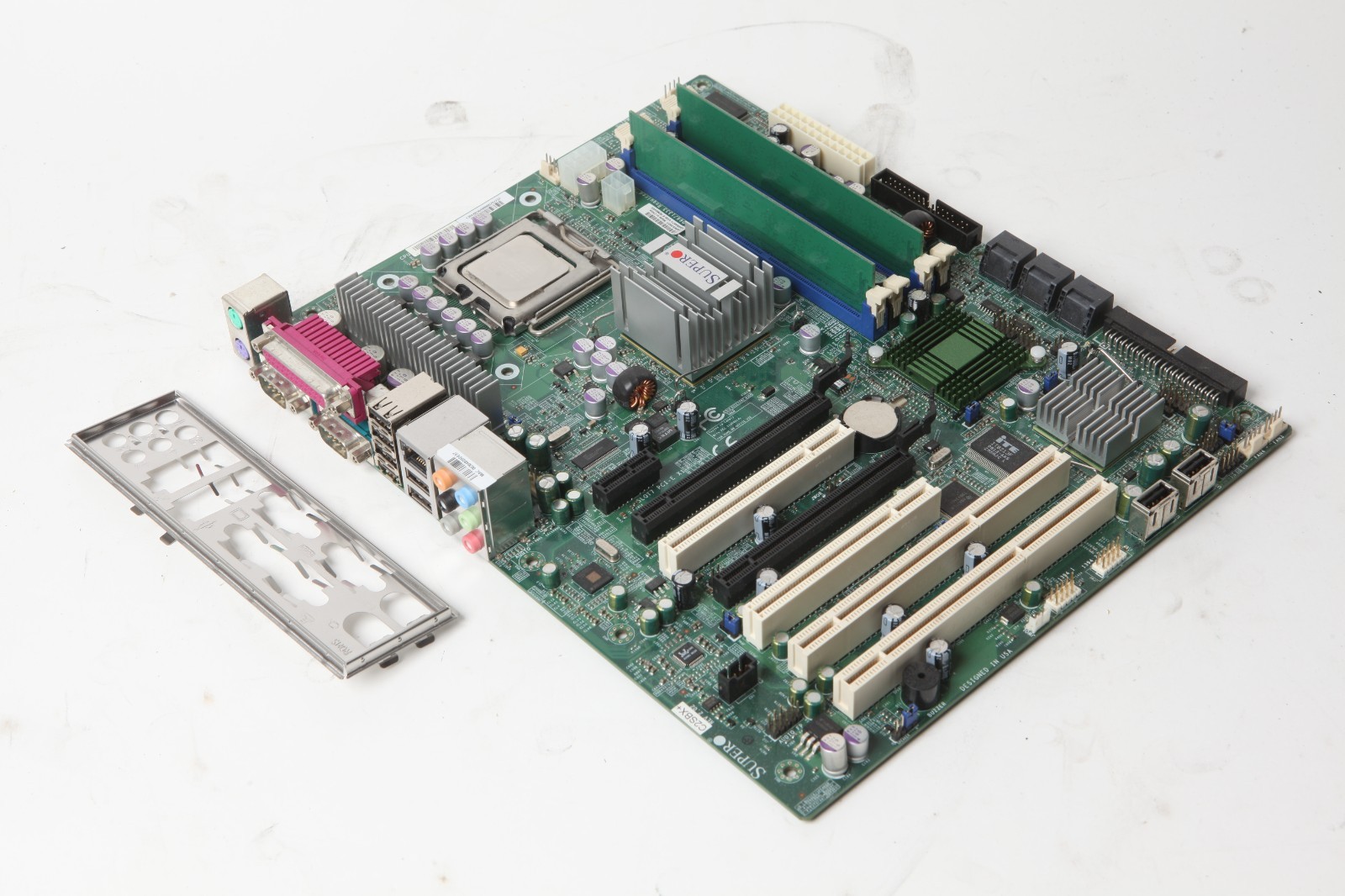 SuperMicro C2SBX+ LGA 775 Intel X38 Motherboard C2D E8400 2.33GHz & 2GB Ram IO