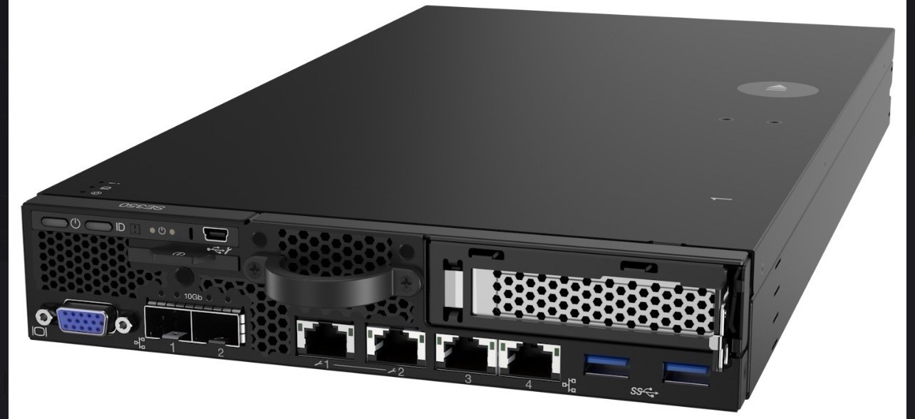 Lenovo ThinkSystem SE350 Server - Barebone. No RAM. Intel Xeon D2100 Series CPU