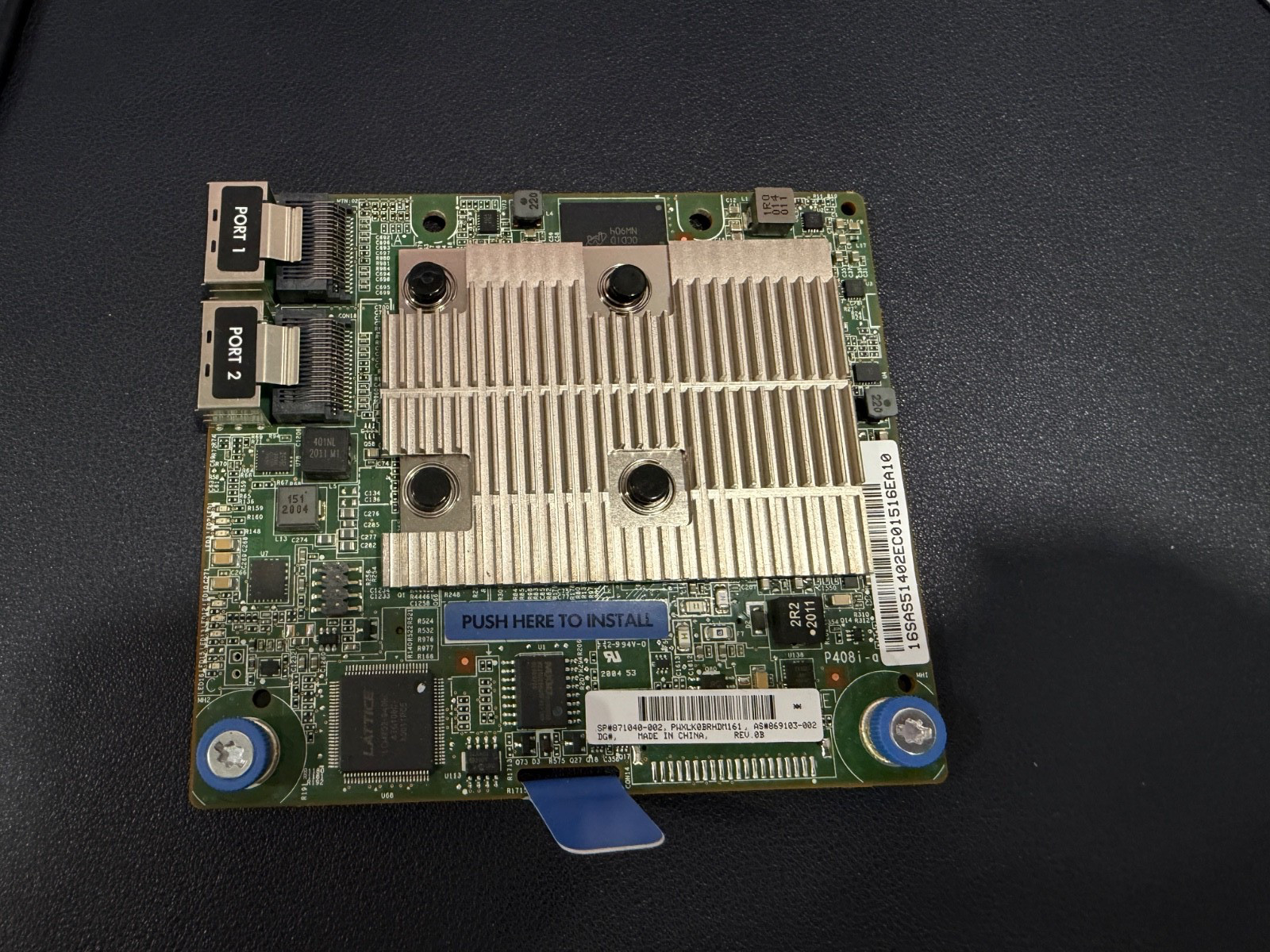 HPE 871040-001 Smart Array P408i-a SR Gen10 12G SAS Modular LH Controller Used