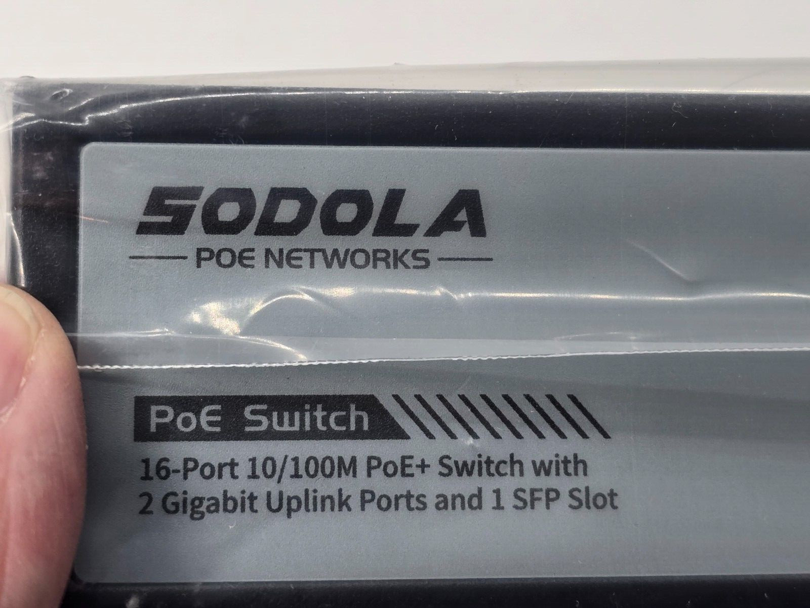 SODOLA 19 Port Hybrid PoE Switch - model sl-s0181p-200w