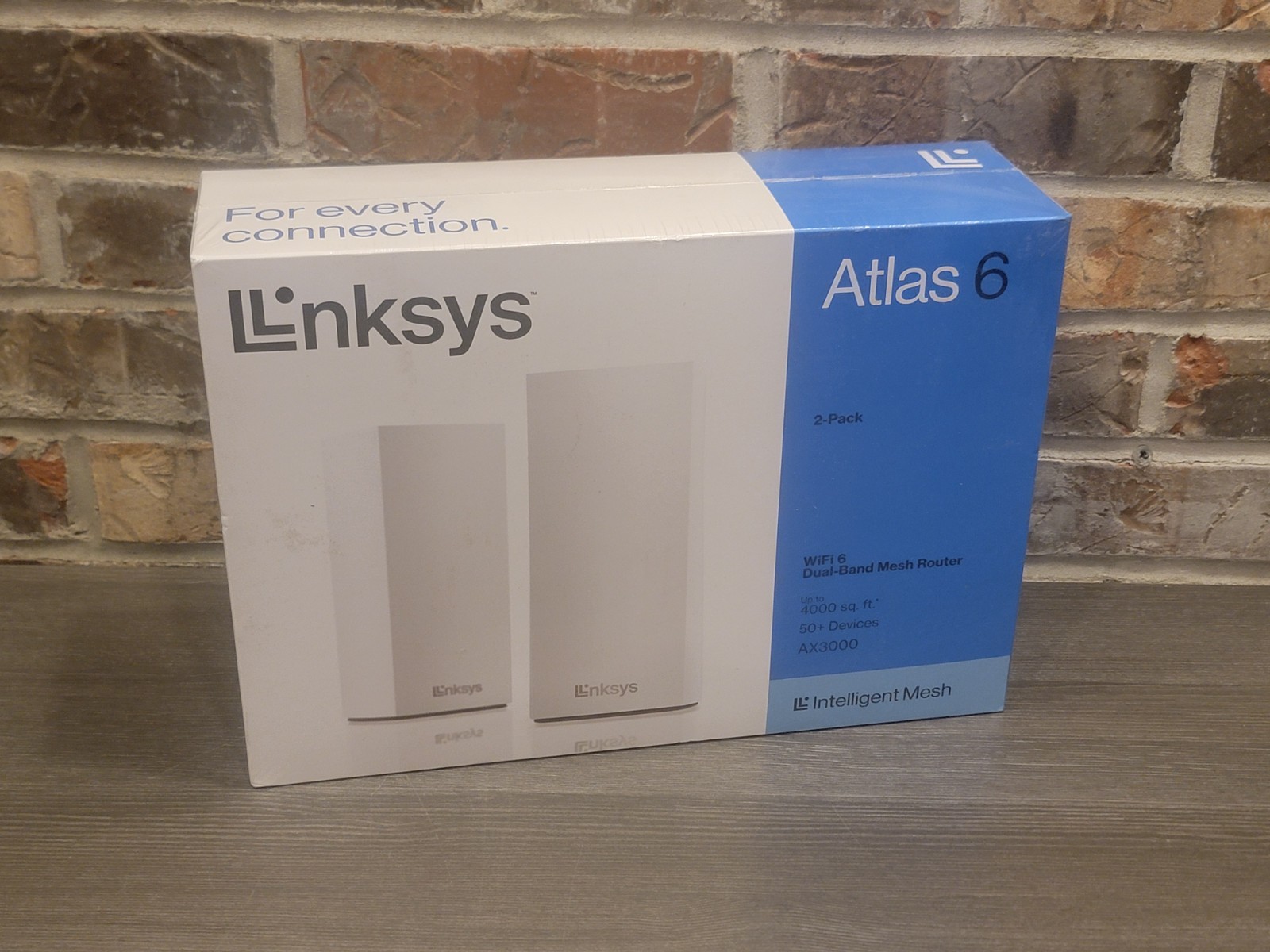 New Sealed Linksys Atlas 6 MX2002 AX3000 WiFi 6 Mesh Router 2-Pack Dual Band