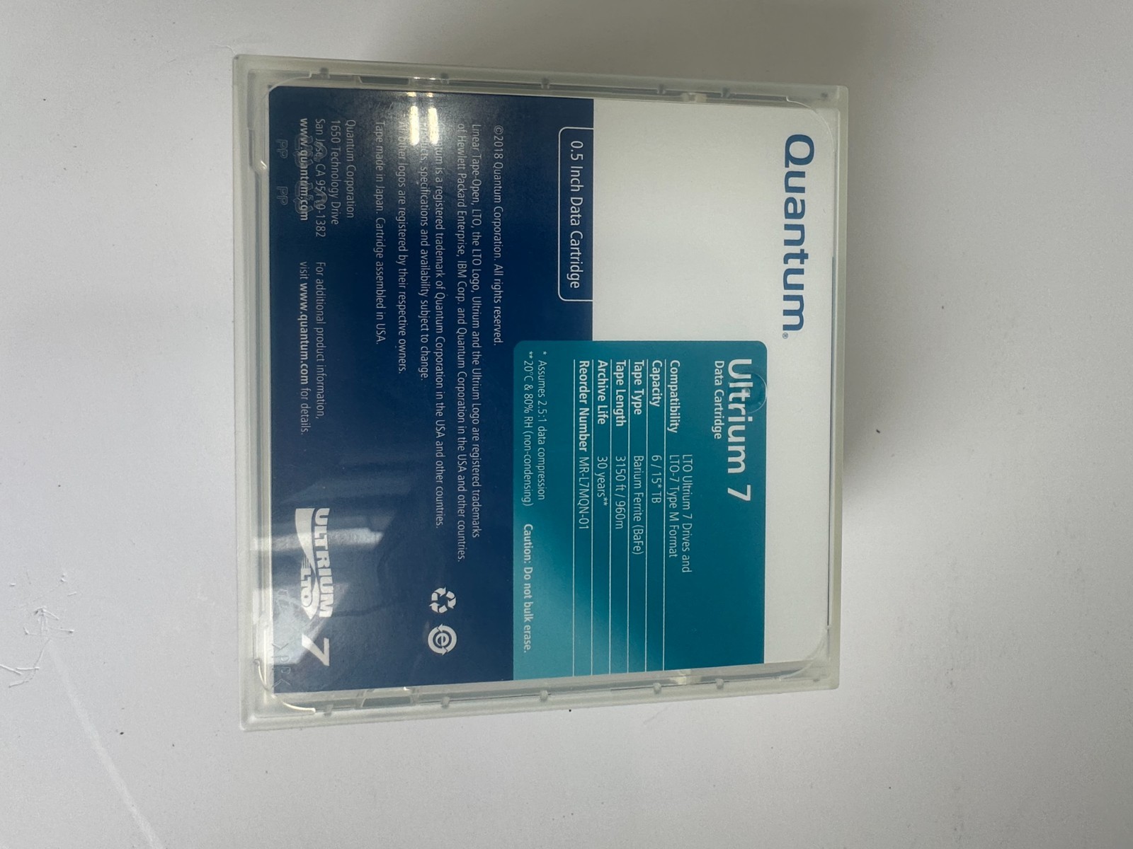 Quantum Ultrium LTO-7 Data Cartridge