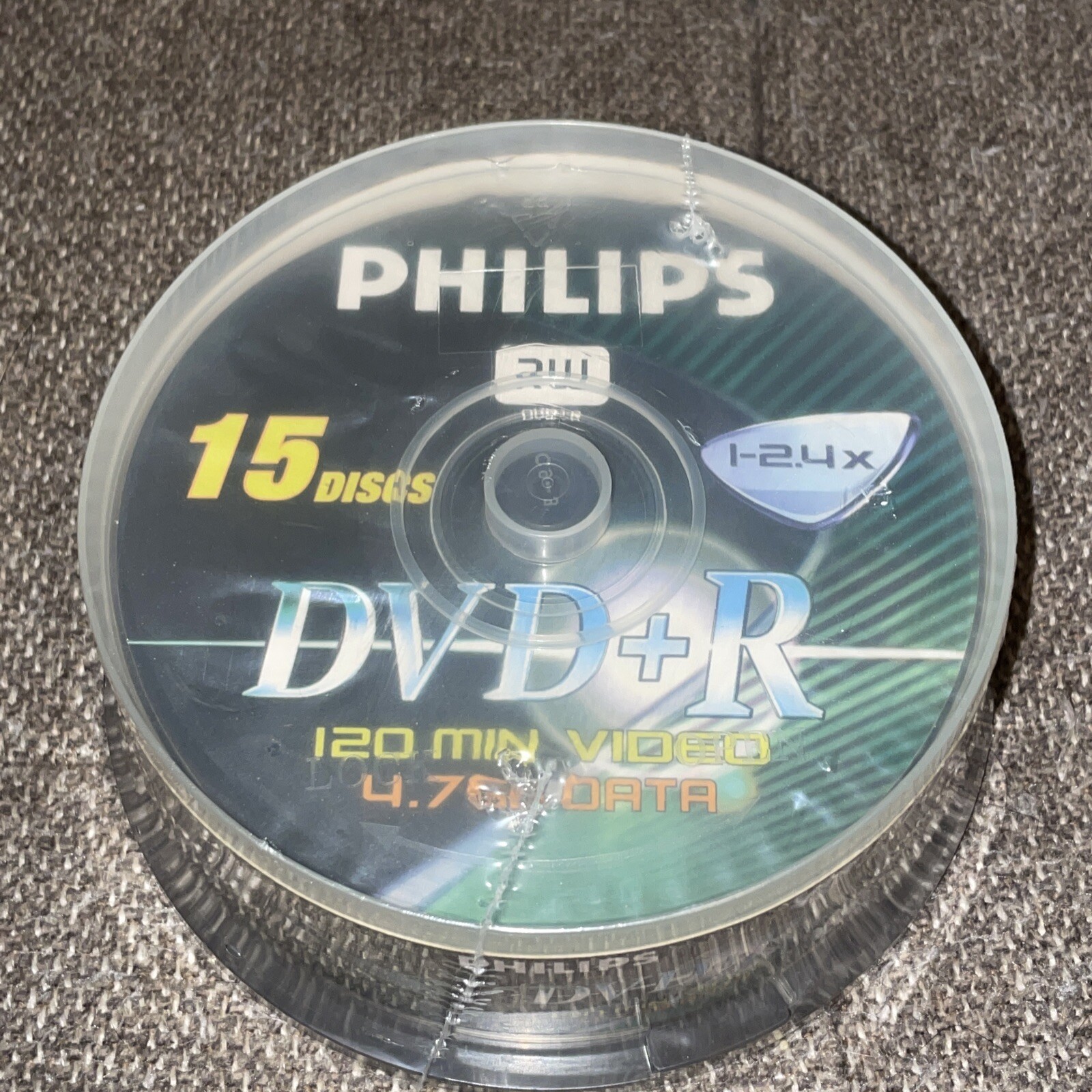 Philips DVDR1S04/711 4.7GB 120-Minute 2.4x DVD+Rs (15 ct., Cake Box Spindle) NEW