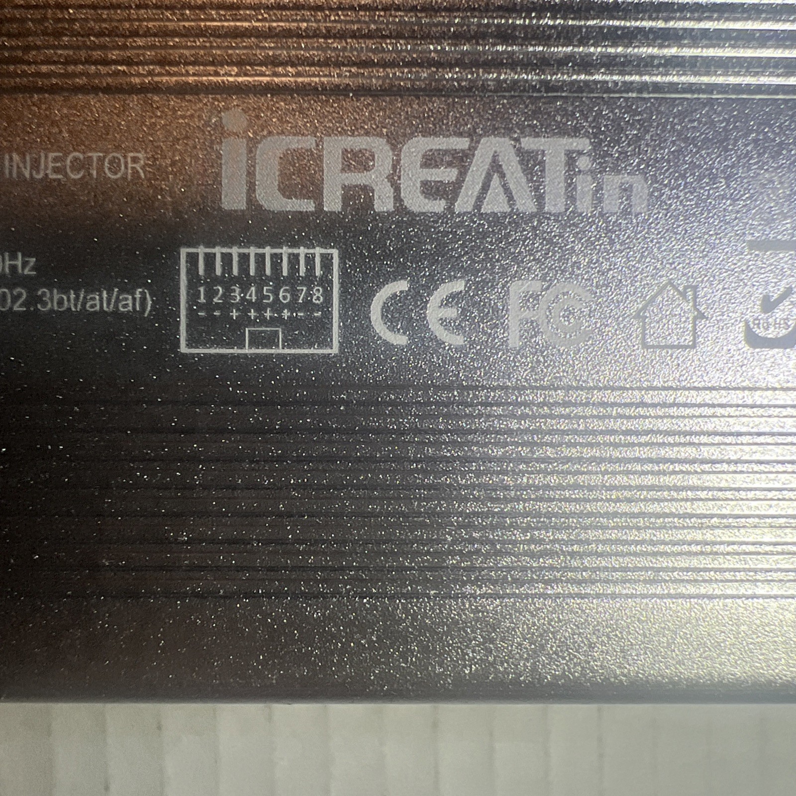 iCreatin 80W Gigabit Ultra PoE++ Injector, Up to 80W Ultra Power Supply READ