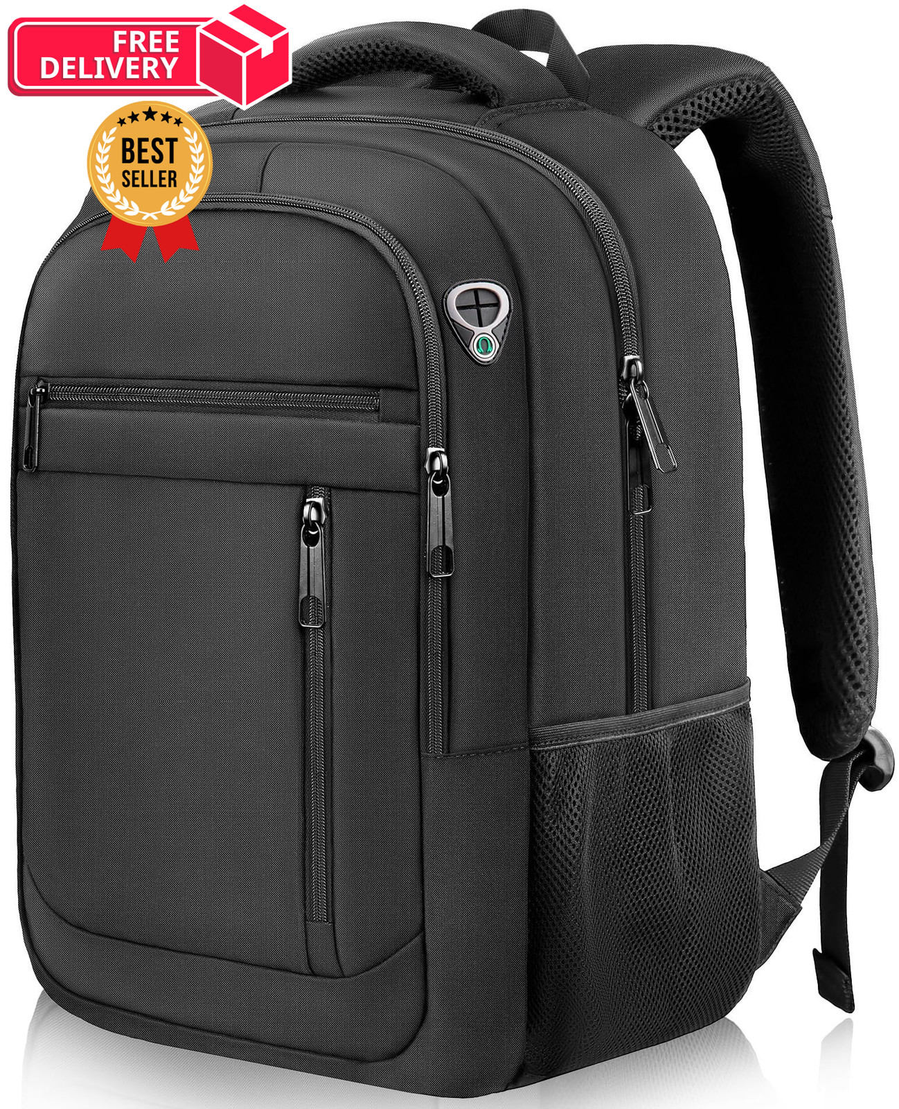 Bxiuna Travel Laptop Backpack for Men Women,40L Business 17" XX-Large, Black