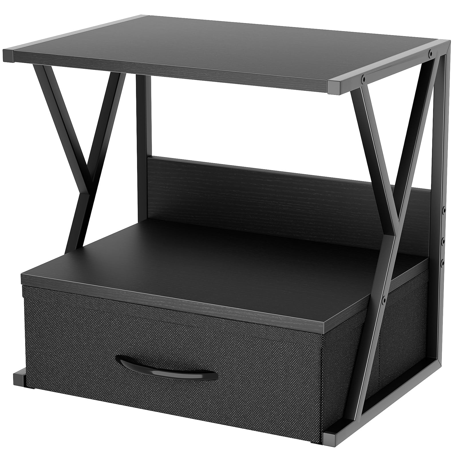 Printer Stand 16.5" L X 11.8" W X 15.74" H - Multi-Purpose Organizer for Home