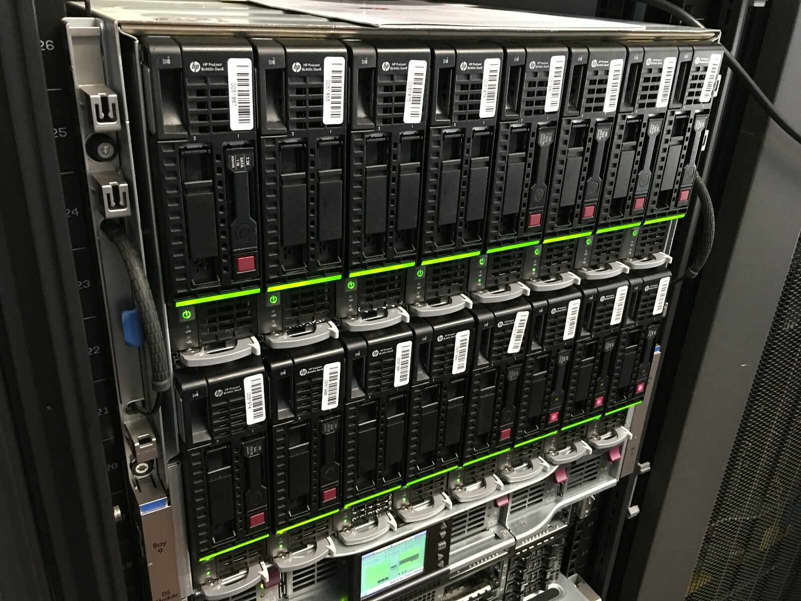 HP C7000 G3 Platinum BladeSystem 32x E5-4650v2 320 CPU Cores 2.0TB RAM Rendering