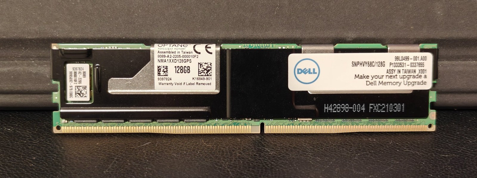 Intel Optane PMem 100 128GB NMA1XXD128GPS Dell SNPHVY68C DDR4-2666 Tested 100%