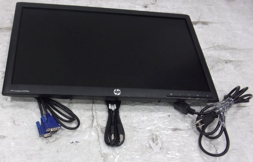 HP Compaq XN376A LA2206x 22" LCD Monitor VGA DVI USB DP SEE NOTES