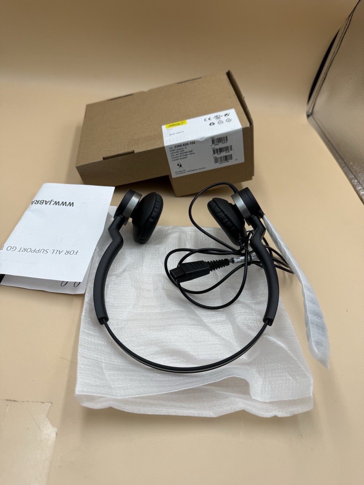 Genuine Jabra 2309-820-105  Jabra BIZ 2300 QD Duo - Headset