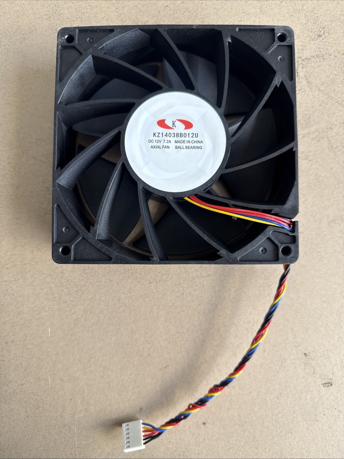 1pc M20S M21 high power cooling fan KZ14038B012U 12V 7.2A 14cm 7500rpm 6Pin