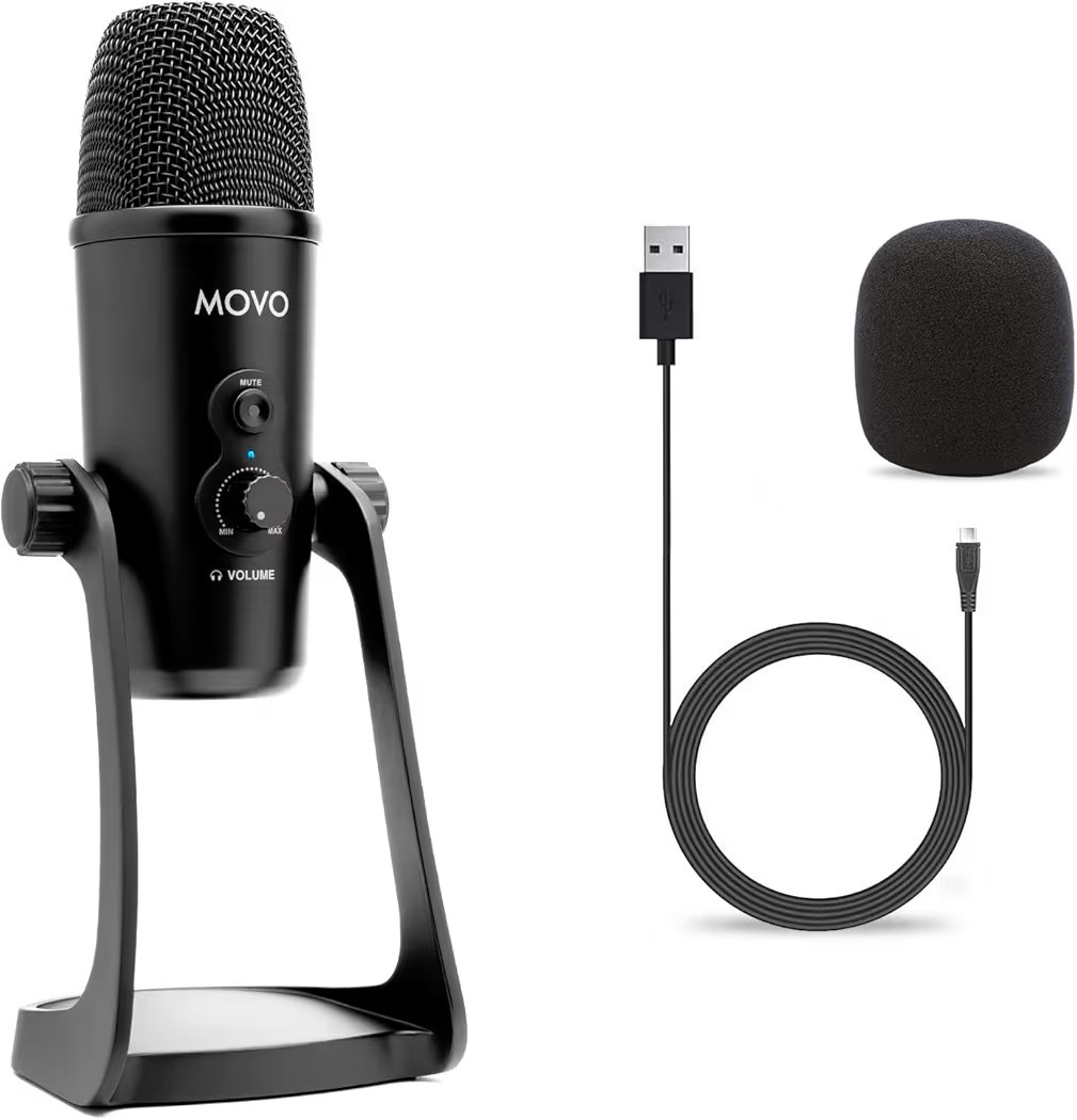 Movo UM700 USB Microphone – NEW – Perfect for Streaming/Podcasting/ASMR