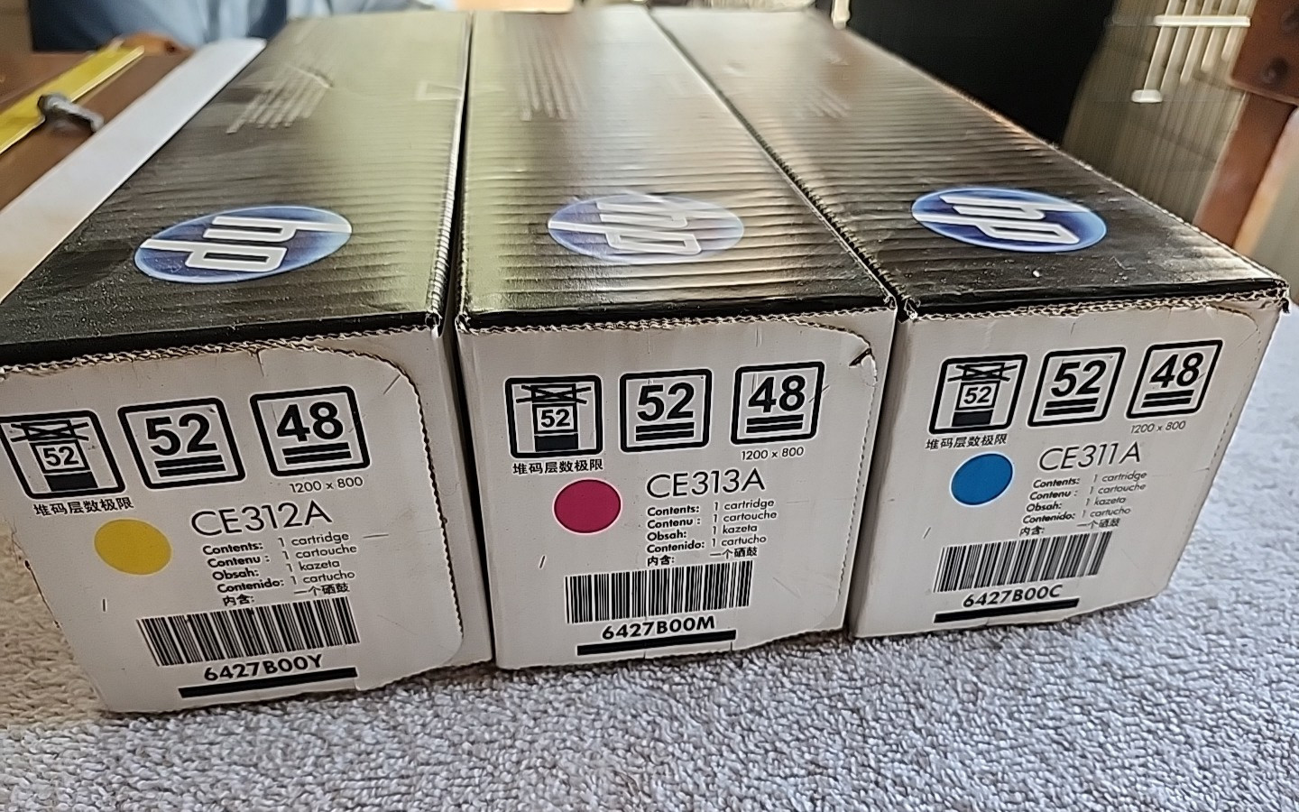 NEW 3 Pack HP 126A TONER CE3121A CE313A CE311A yellow blue red