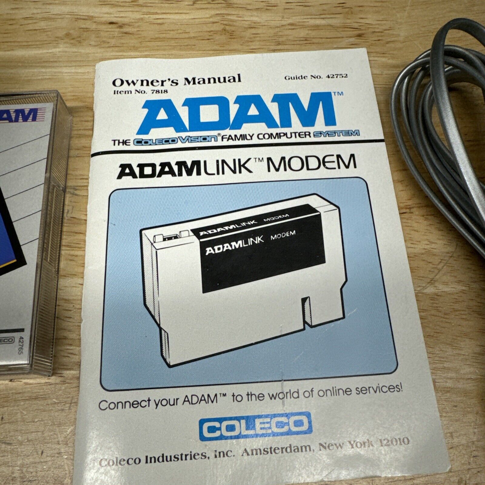 Coleco ADAM AdamLink Módem With Cable And Software