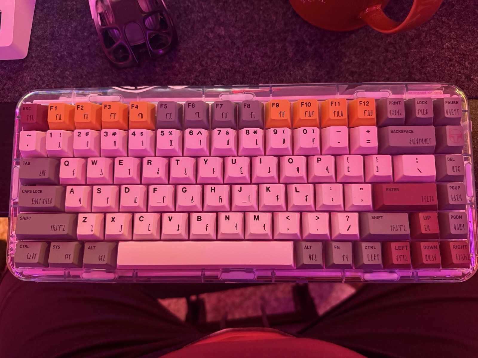 MelGeek Mojo84 Plastic Advance 75% Mechanical Keyboard Star Wars Custom