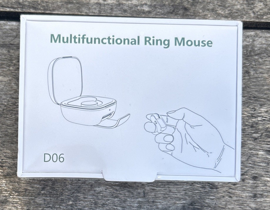 Multifunctional Ring Mouse Black D06 New / Sealed