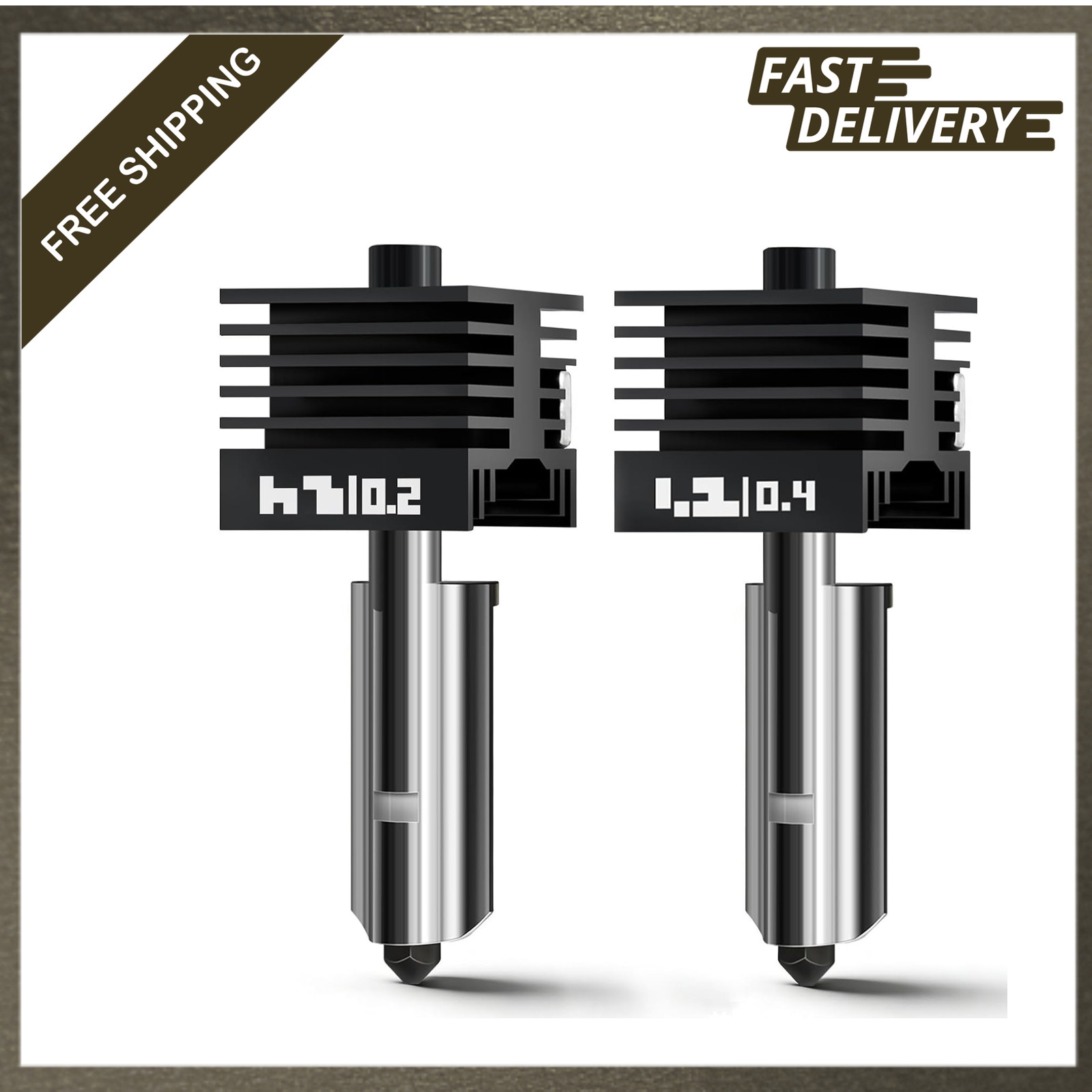 2Pcs Hotend Kit for Bambu Lab A2L P2S H2 Series 3D Printer All-Metal 500°C