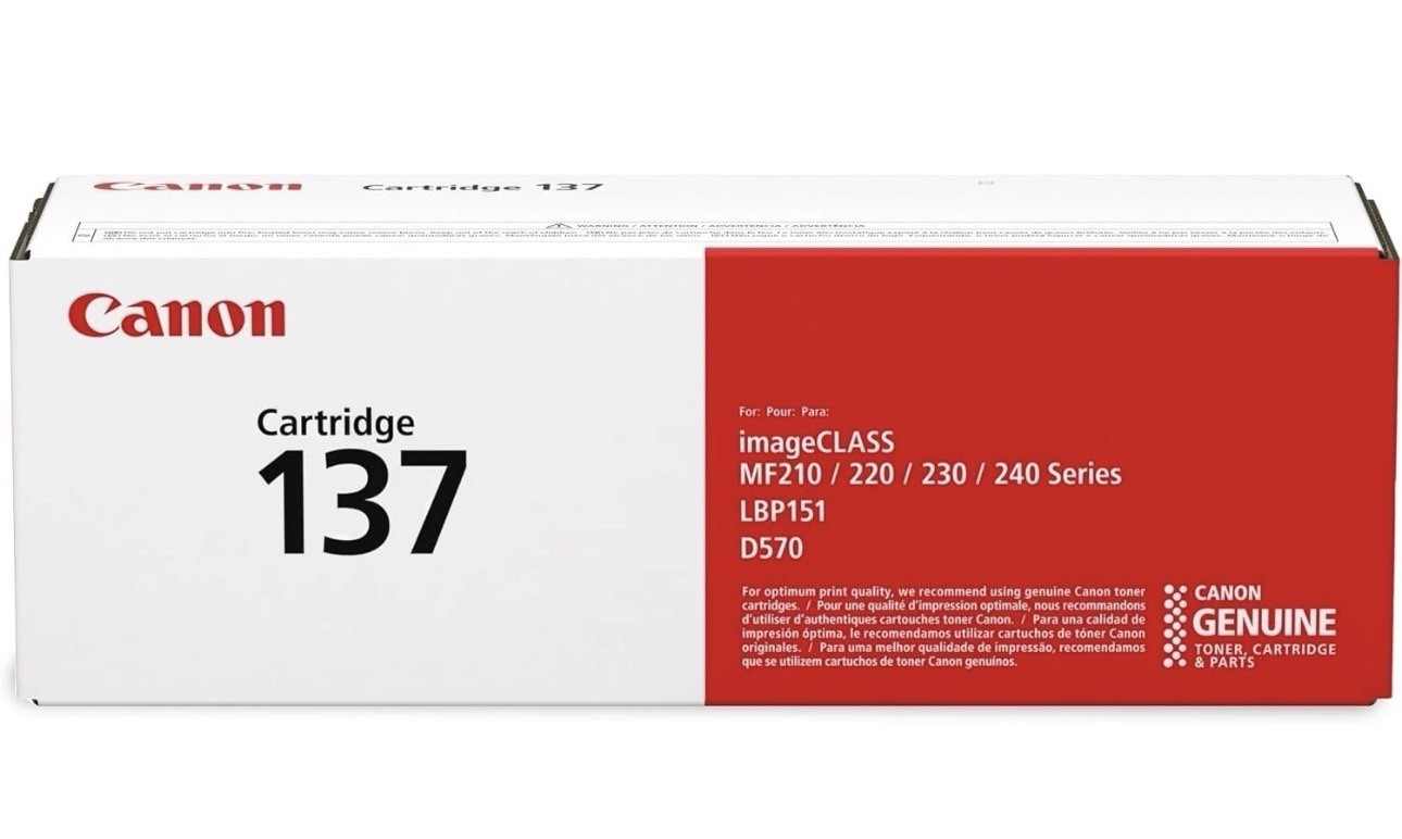 Canon 137 Black Toner Cartridge 9435B001 imageCLASS MF210 MF220 MF230 Sealed