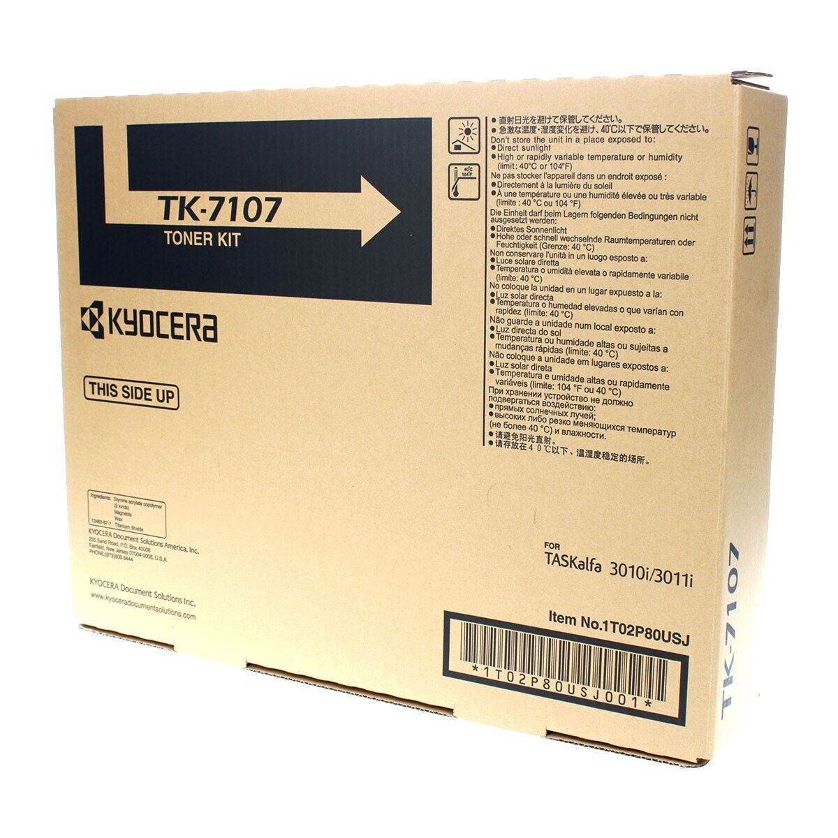 Kyocera Mita 1T02P80USJ, TK-7107 OEM Toner Black 20K Yield for use in