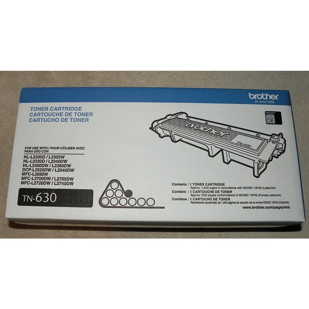 Brother TN-630 Genuine Black Toner Cartridge New Sealed Box HL-L2300D