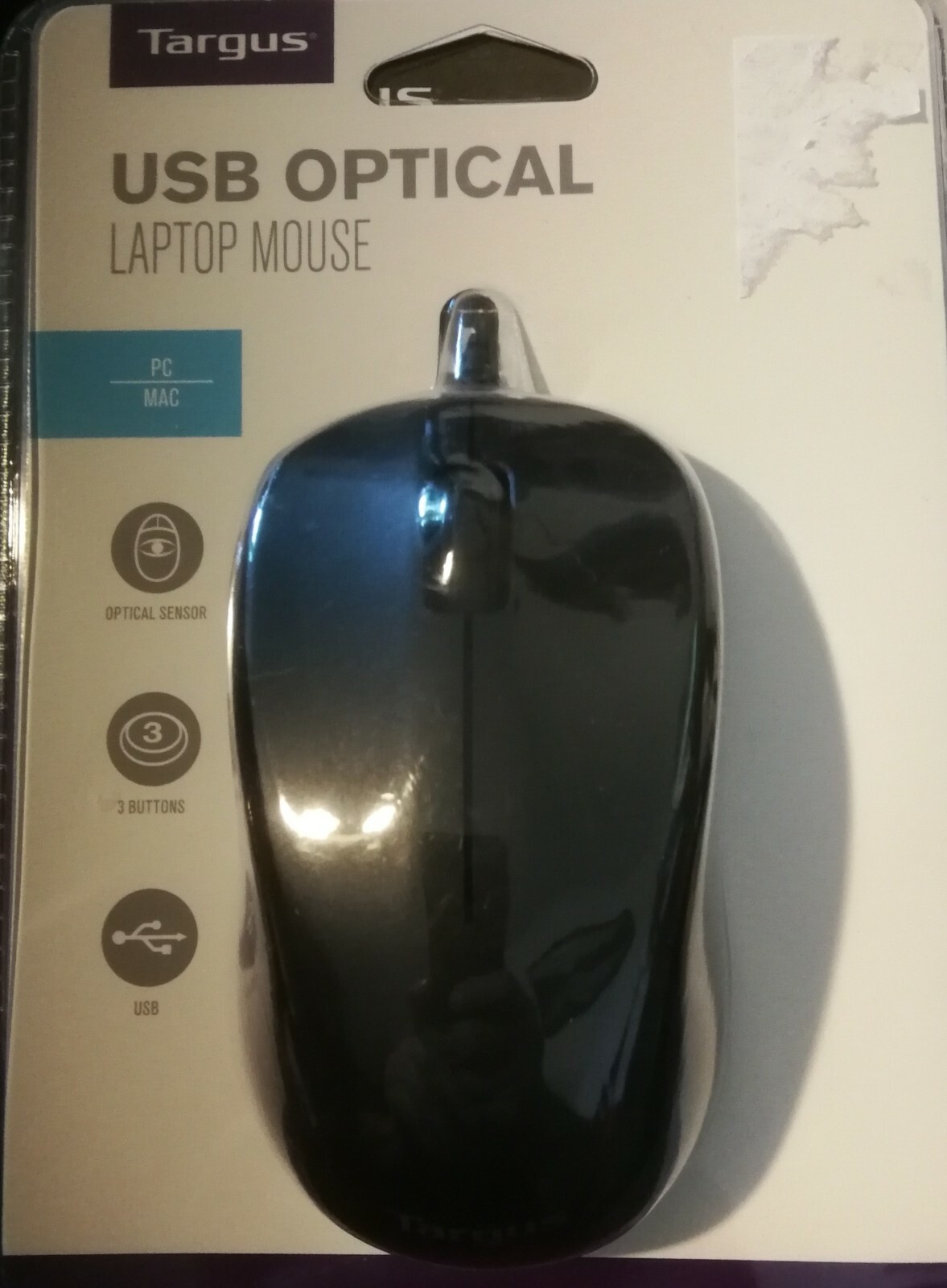 Targus USB Optical Laptop/PC Mouse Model AMU650 AMU80US Brand New