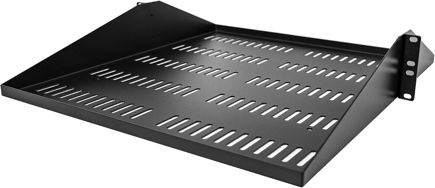 StarTech 2U Vented Center-Mount Shelf 200lb 20in (SHELF-2U-20-CENTER-V)