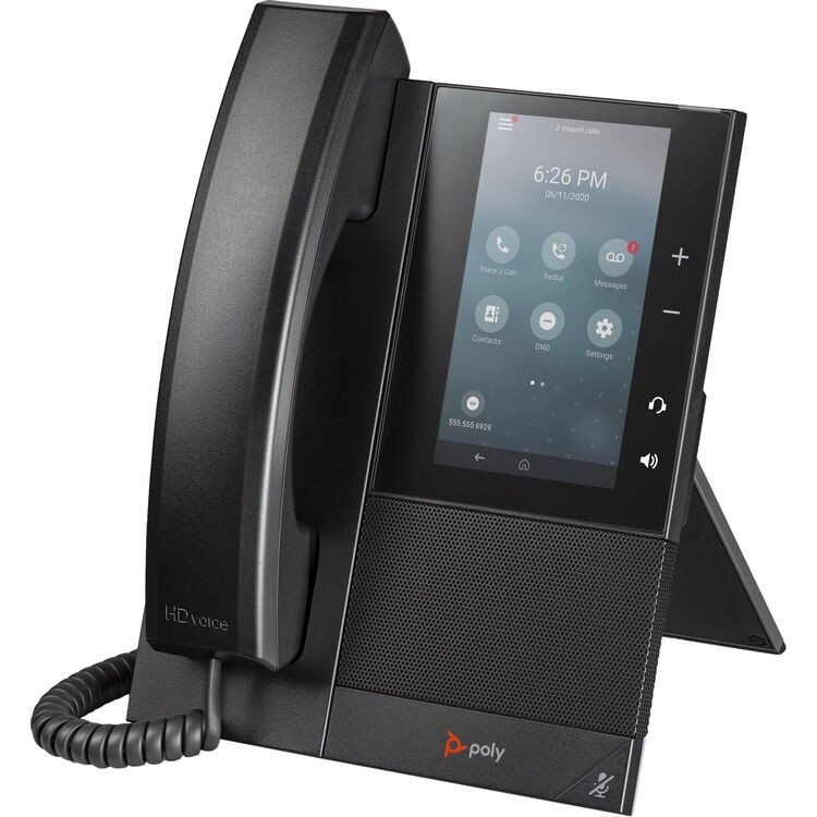 HP Poly 82Z79AA CCX 505 IP Phone - Corded - Corded/Cordless - Wi-Fi, Bluetooth