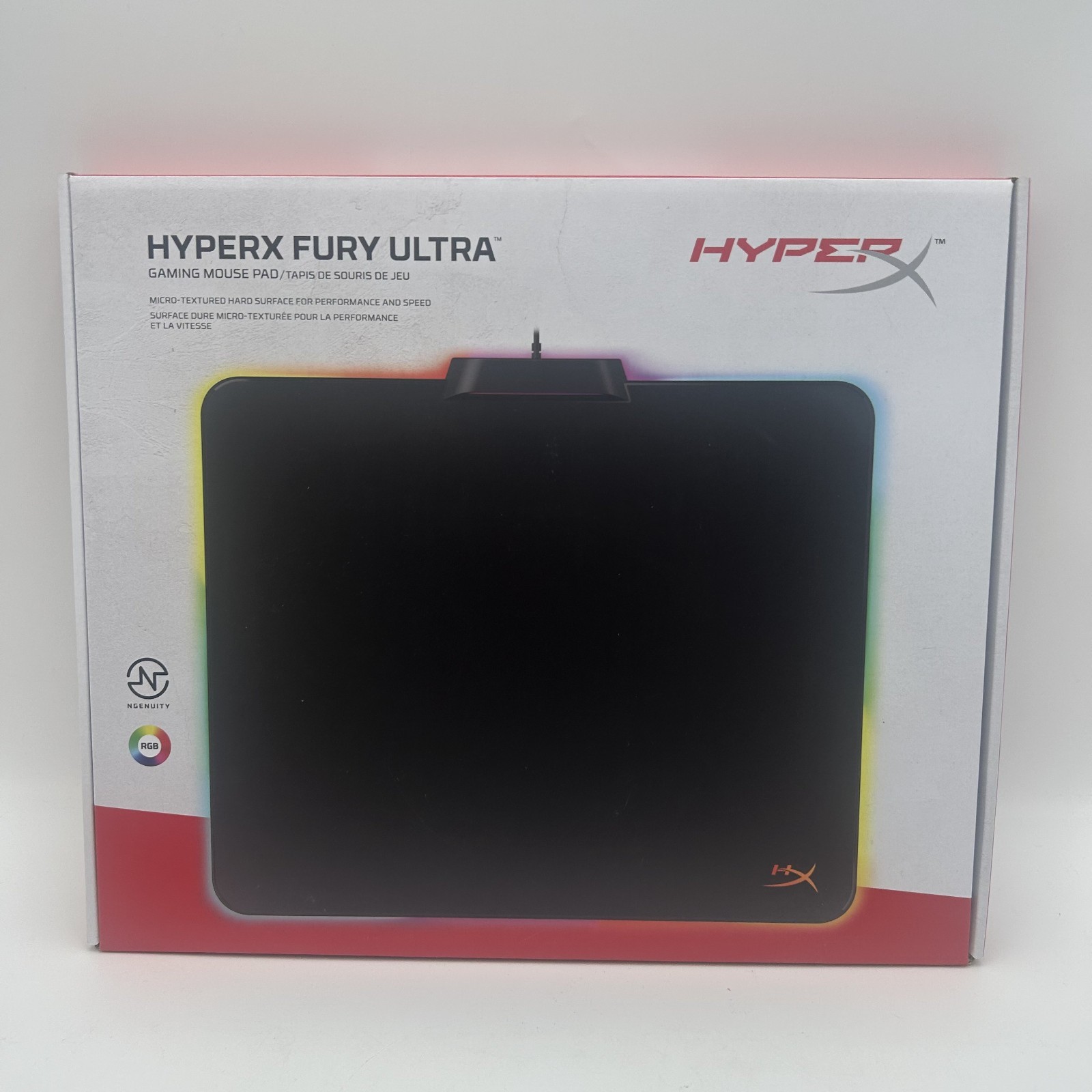 HyperX Fury Ultra Gaming Mouse Pad Large 360° RGB Lighting - Brand New