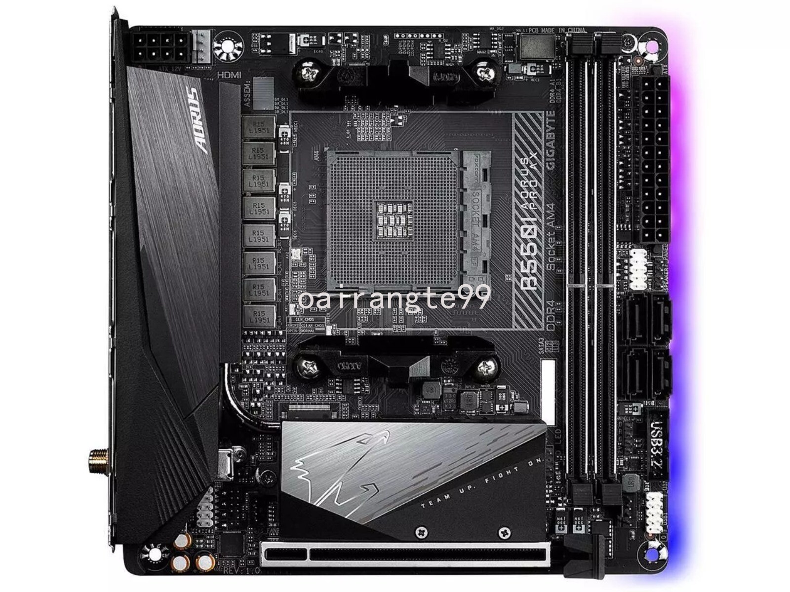 GIGABYTE B550I AORUS PRO AX AM4 AMD Mini-ITX Motherboard with Dual M.2