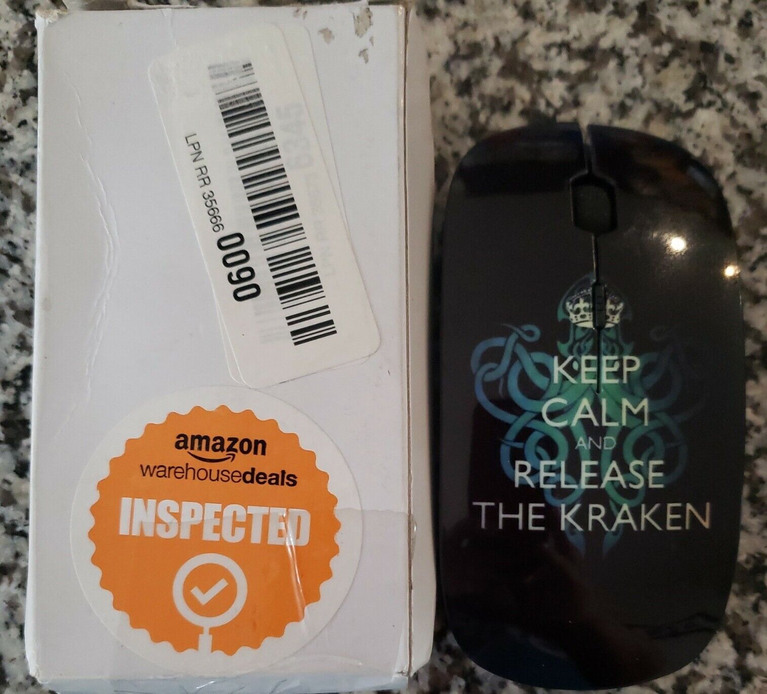 Keep Calm & Release The Kraken Wireless Mouse