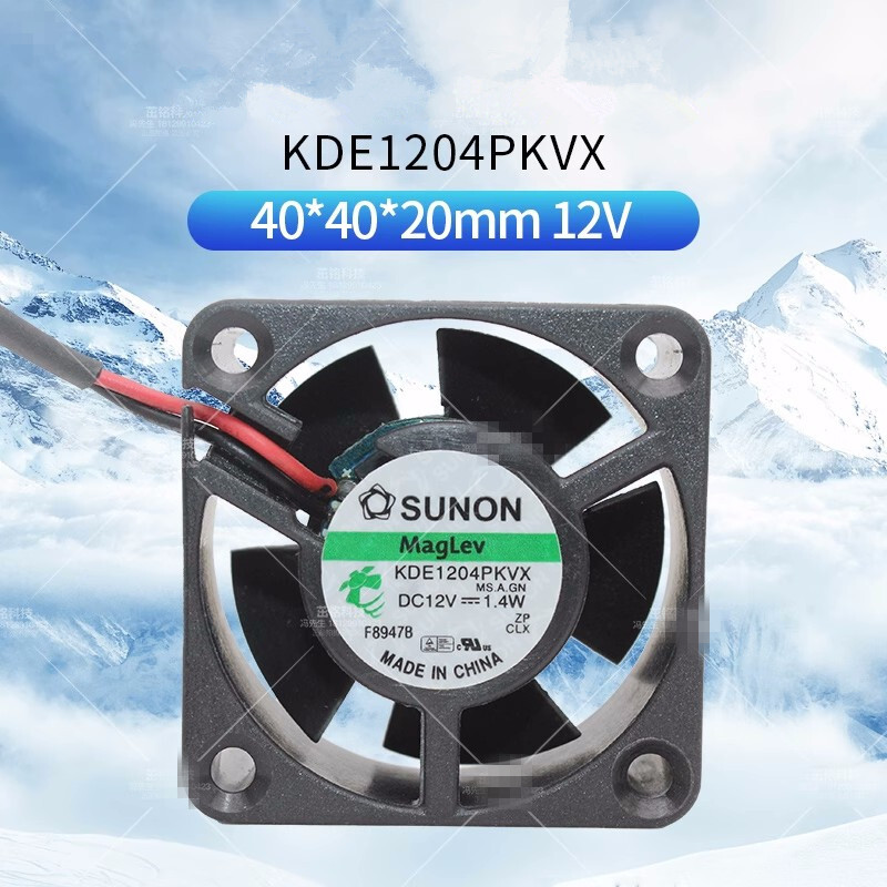 1pcs SUNON KDE1204PKVX 12V 1.4W 4020 4CM Cisco 2950 Switch Cooling Fan 2-wire