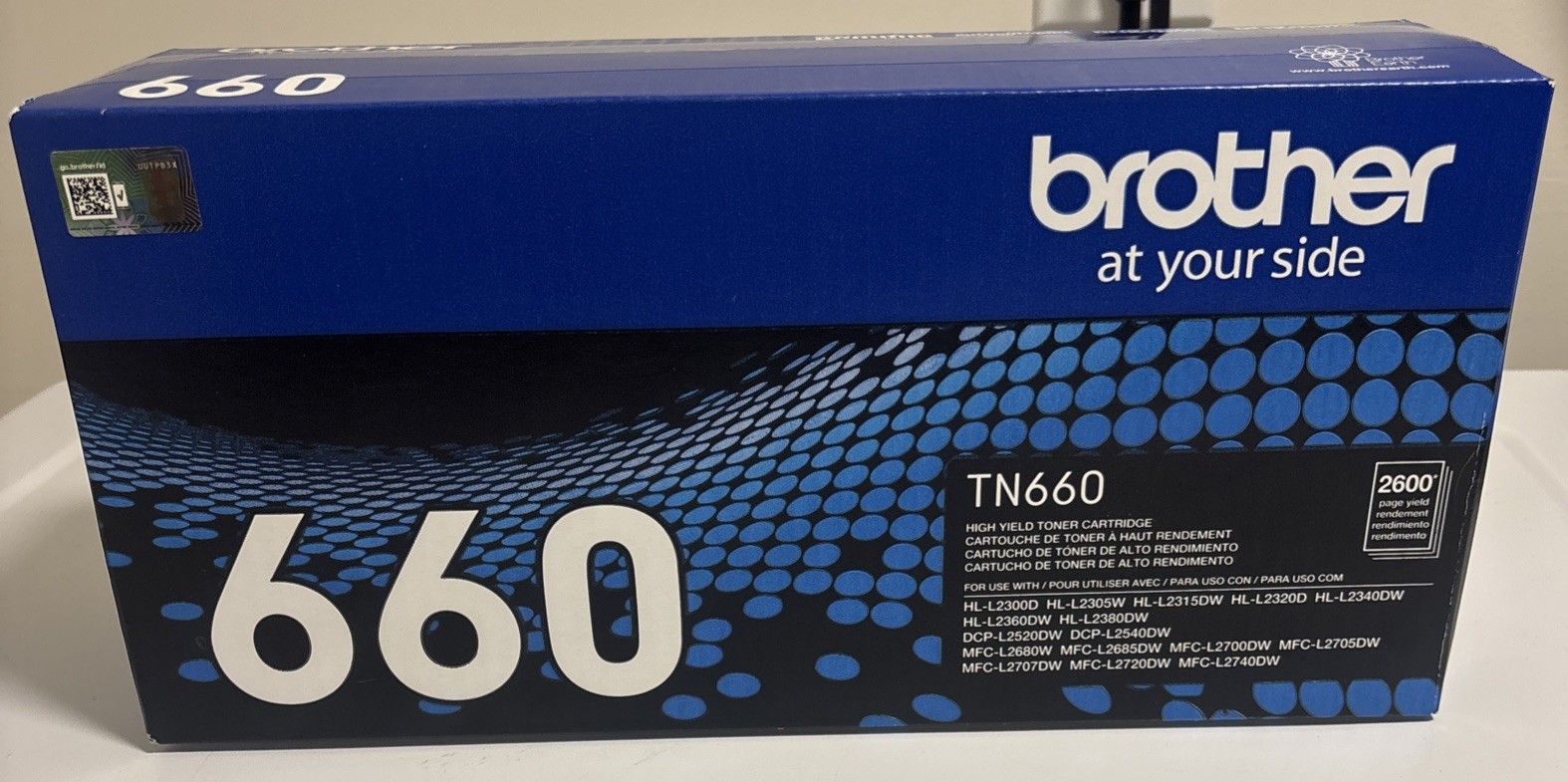 Brother TN-660 Black High Yield Toner Cartridge, Print Up to 2,600 Pages