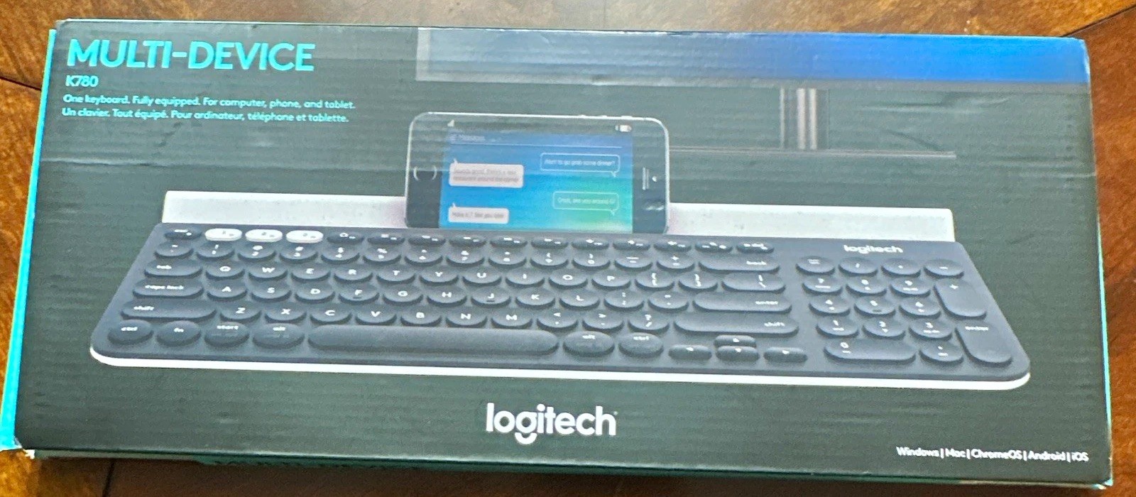 Logitech K780 Multi-Device Compact Wireless Bluetooth Keyboard English QWERTY