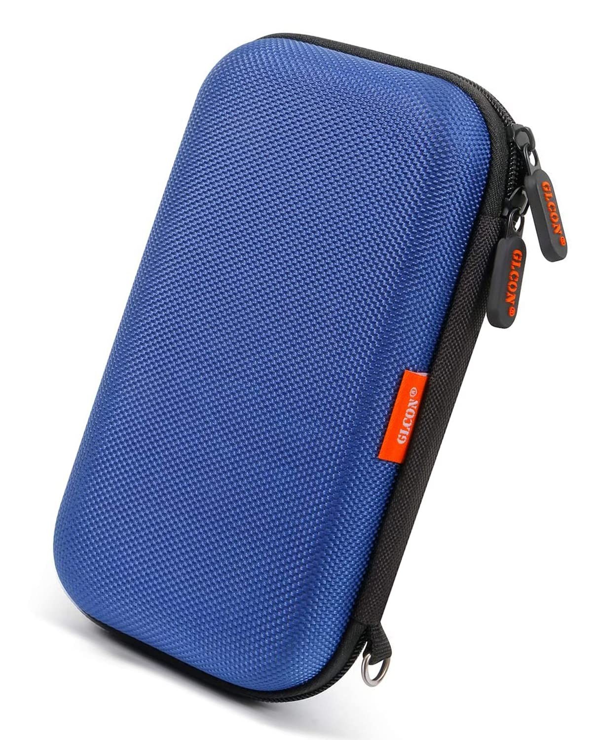 Blue Shockproof Charger Carrying Case - GLCON Small Hard Travel EVA 